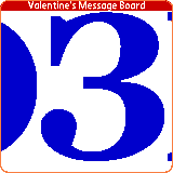 Valentine's message board